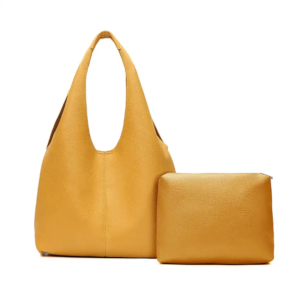 Oversized Slouch Tote - Mustard