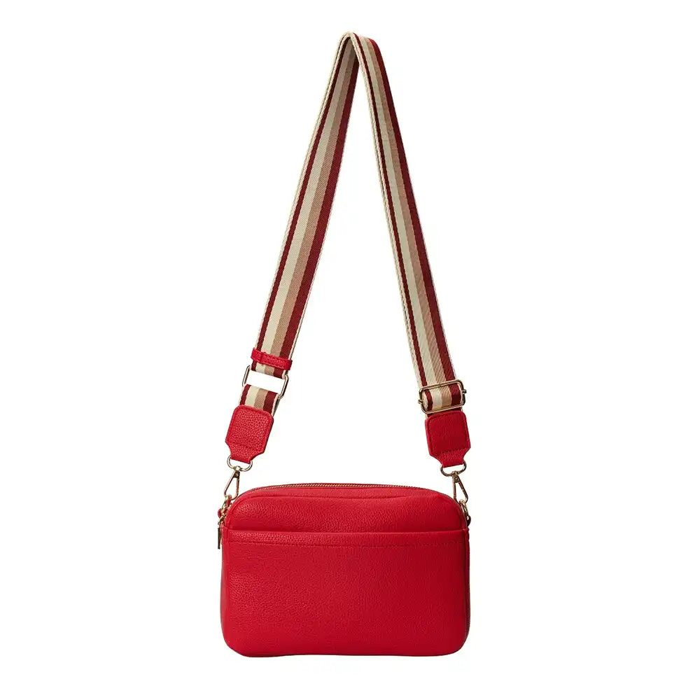 Trapeze Zip Fastening Bag - Red
