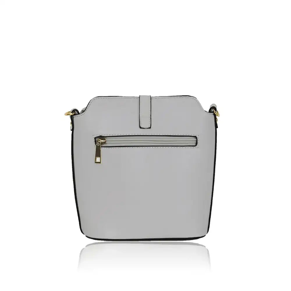 Cross Body Shoulder Bag - Light Grey