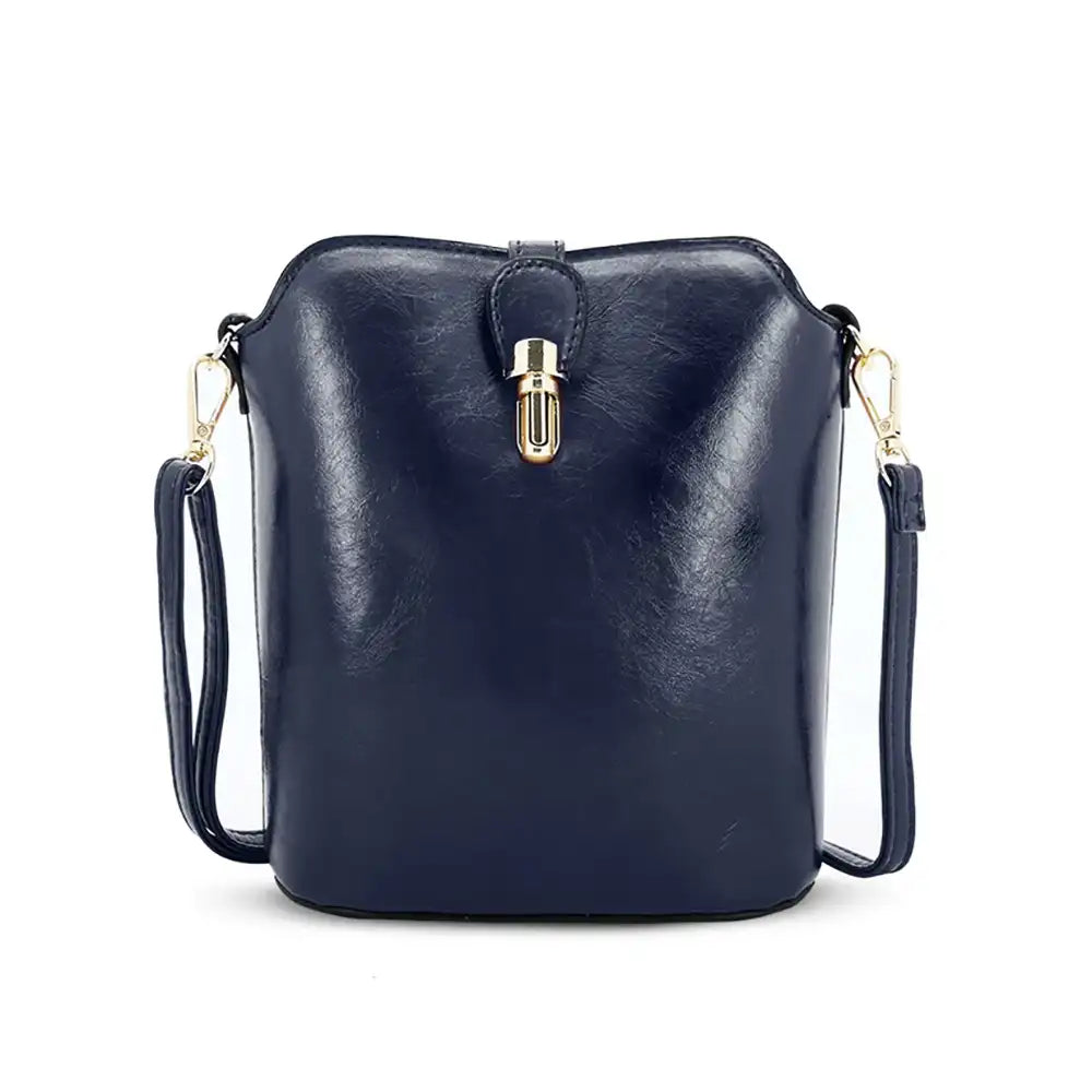 Cross Body Shoulder Bag - Navy Blue