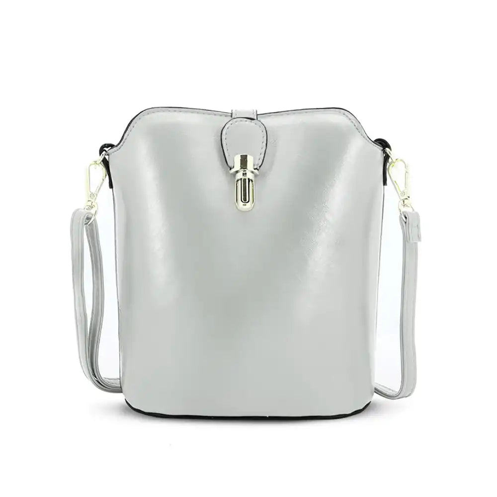 Cross Body Shoulder Bag - Silver