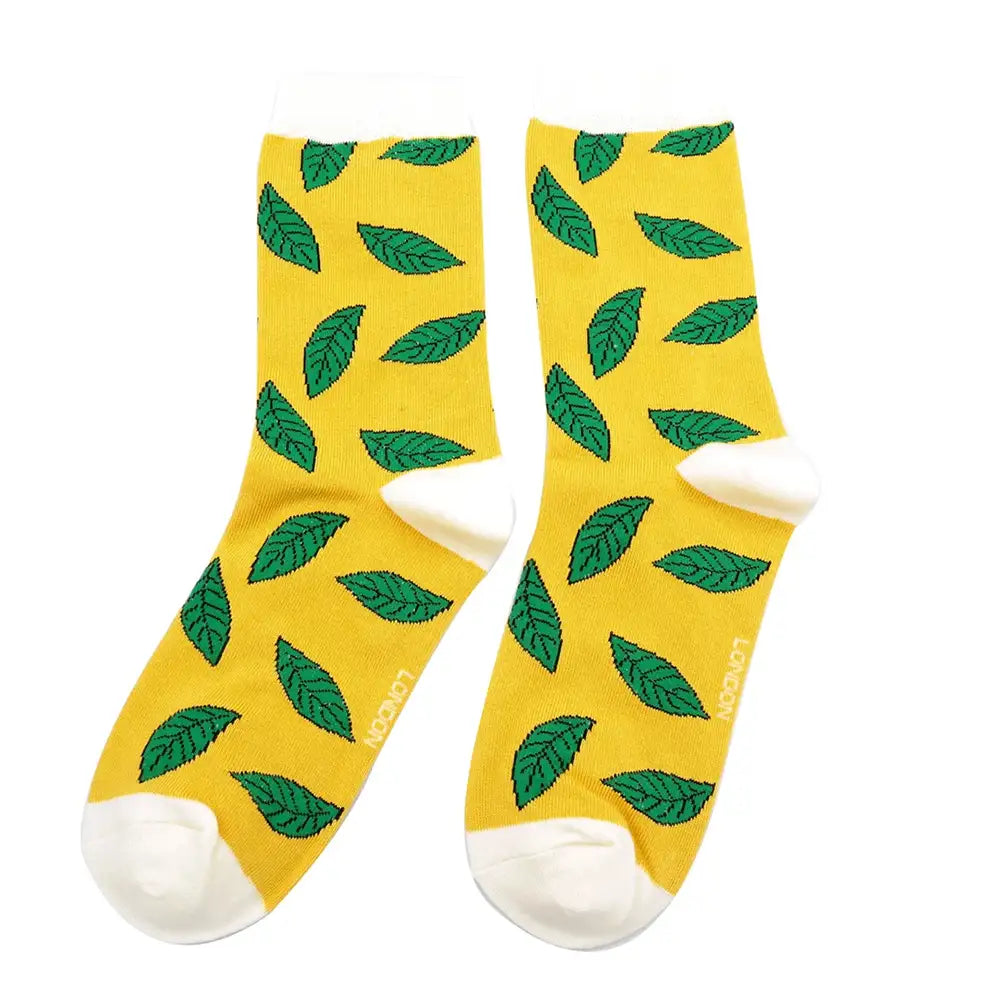 Yellow Leaves Socks