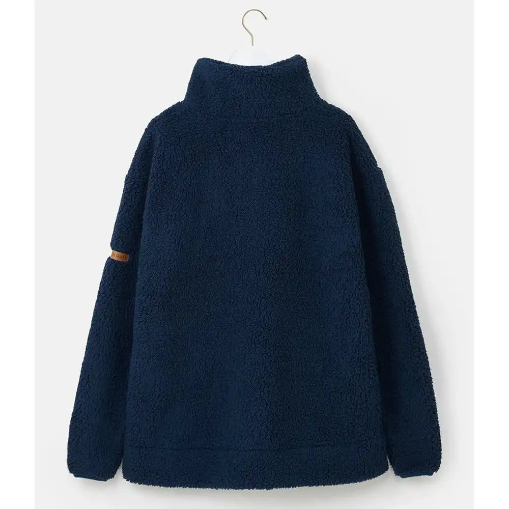 Funnel Necked Half-Zip Fleece in Navy