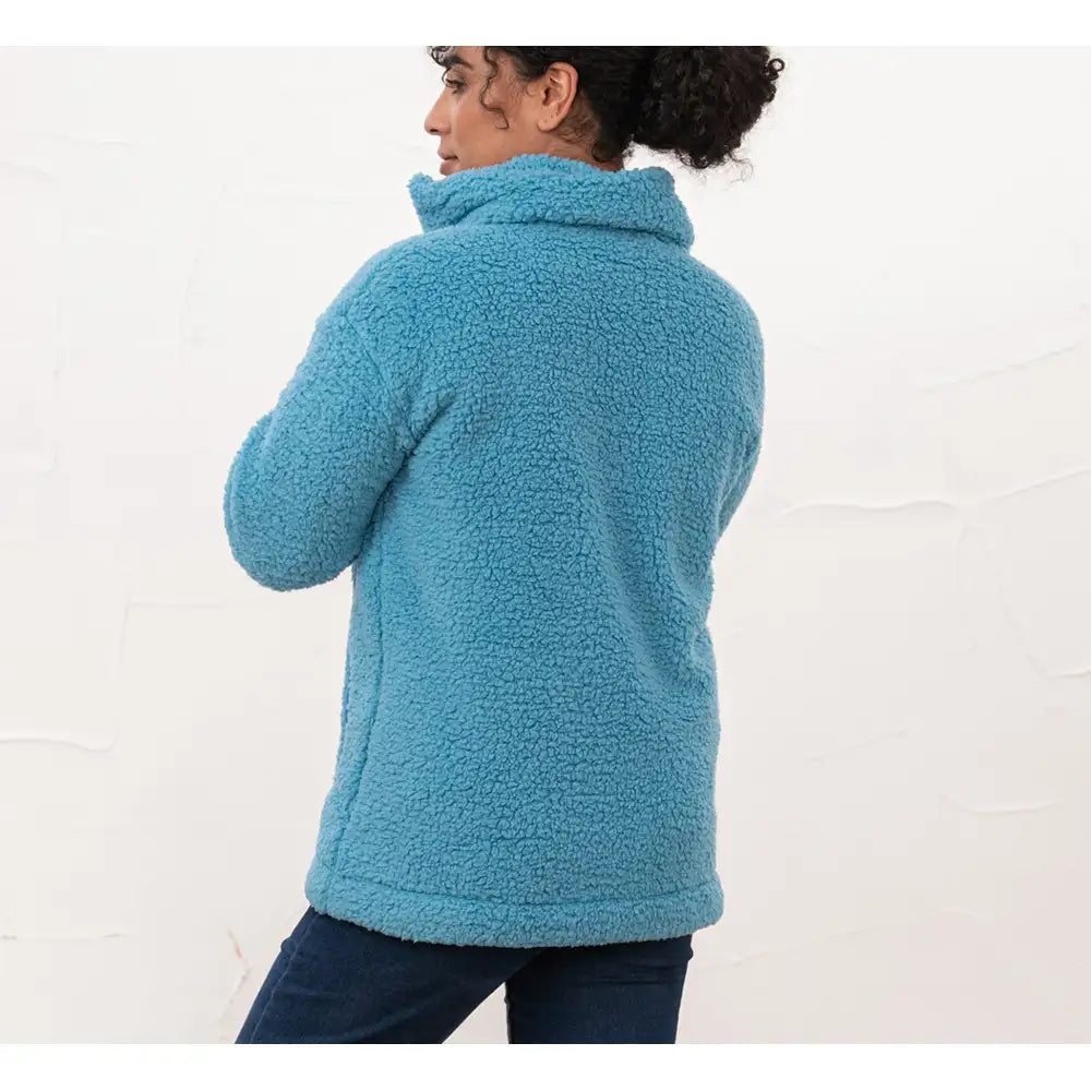 Seashell Zip Fleece - Blue