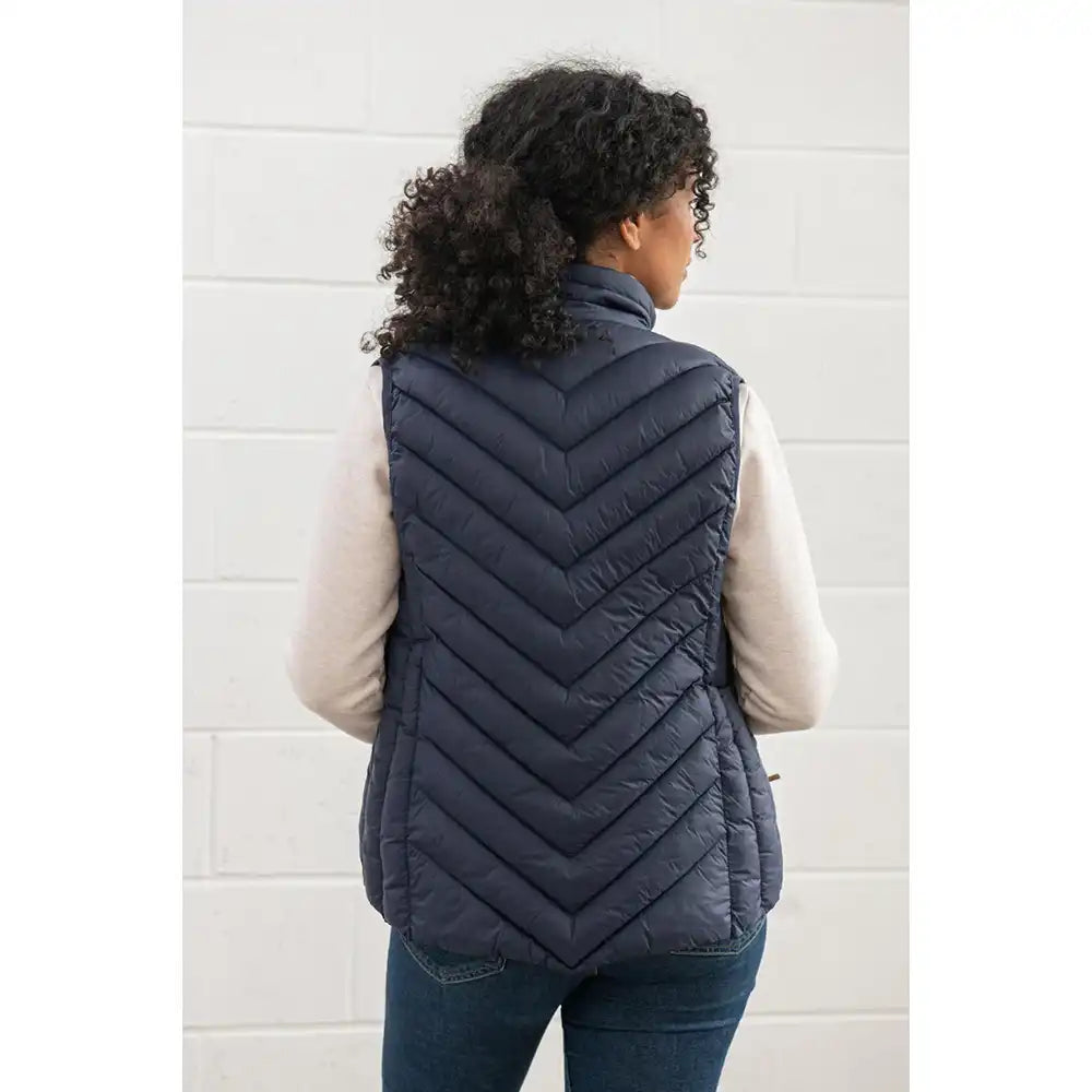 Padded Gilet in Navy