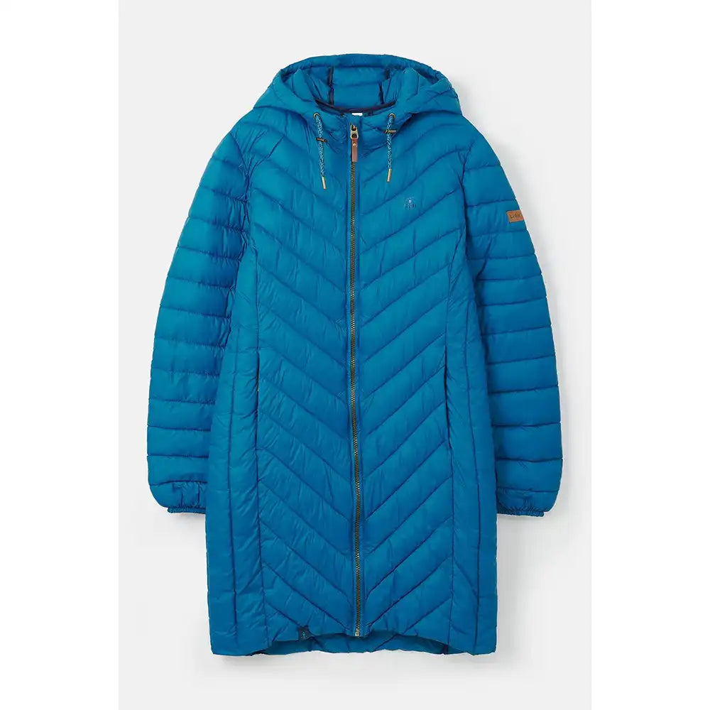 Padded Coat in Teal