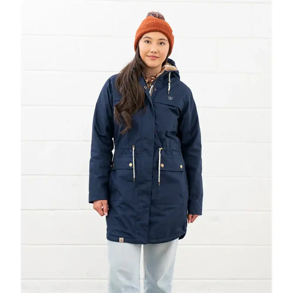 Waterproof Parka  Coat in Navy