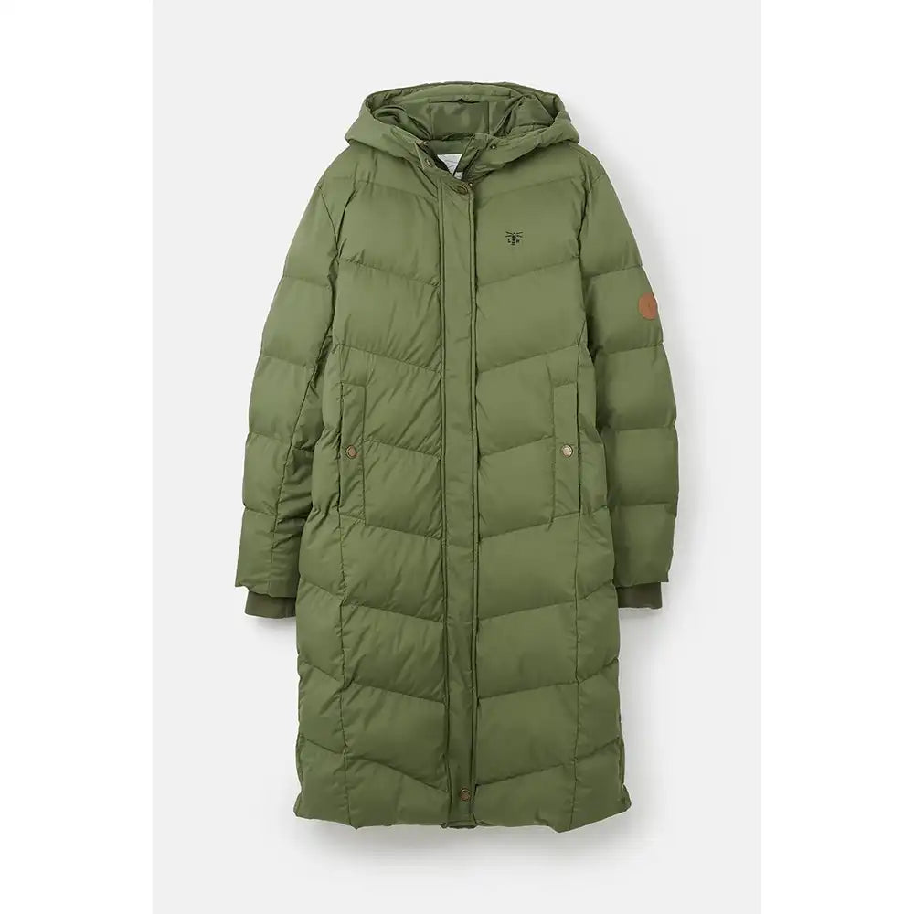 Padded Coat in Olive