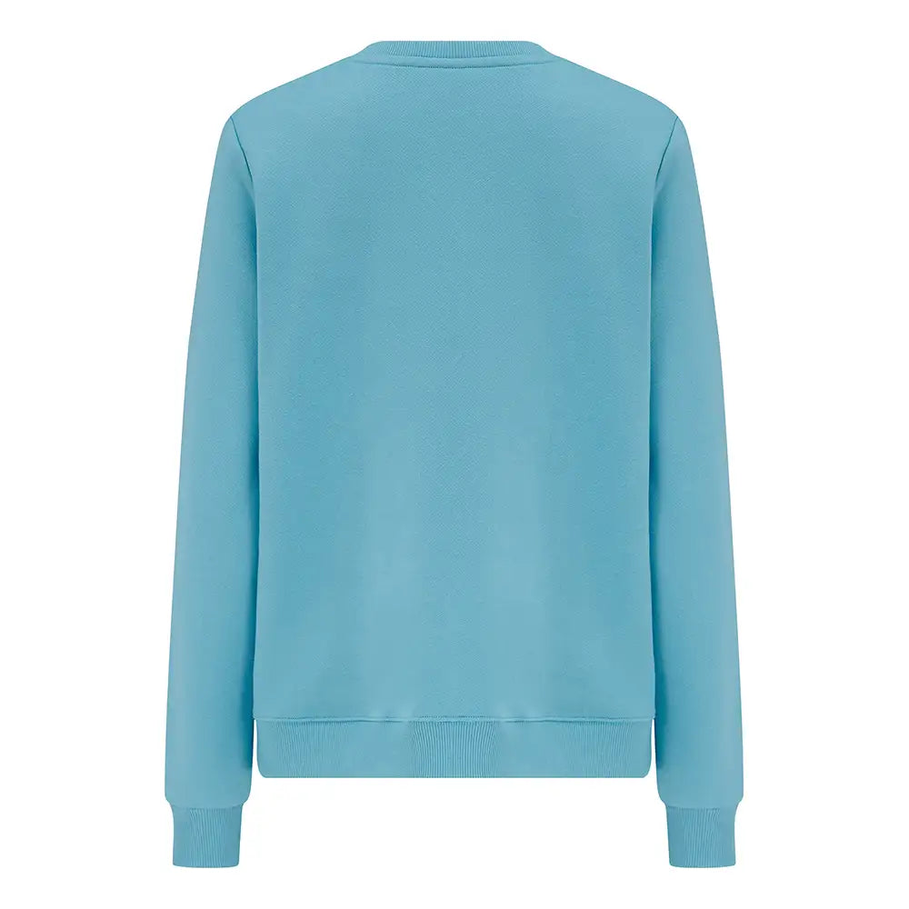 Light blue sweatshirt on a white background
