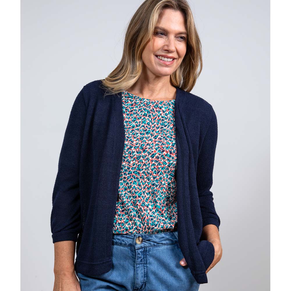 Lily & Me Shore Cardigan in Navy