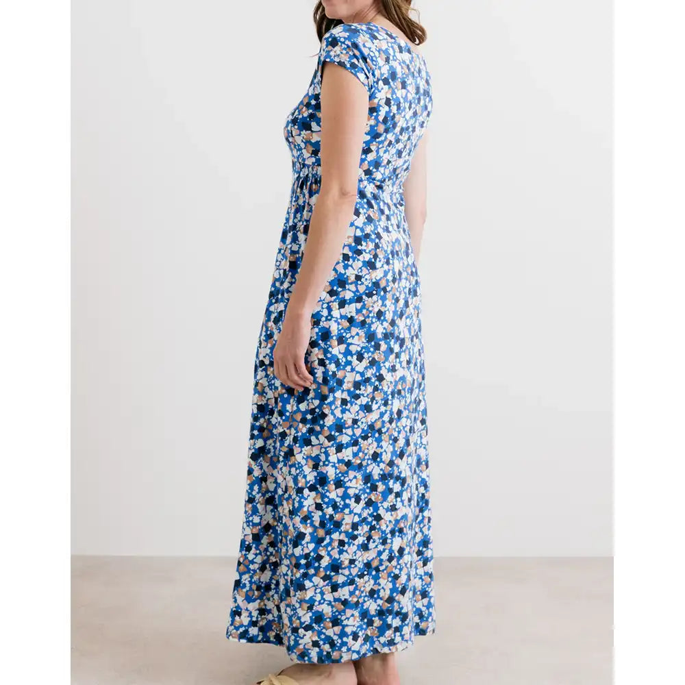 Penelope Cotton Jersey Maxi Dress - Cobalt