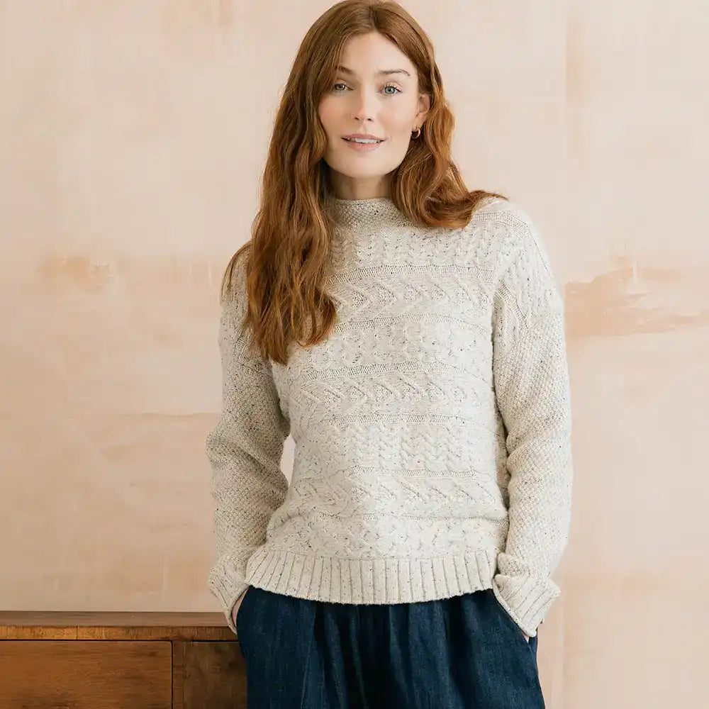 Sonia Jumper in Ecru Fleck