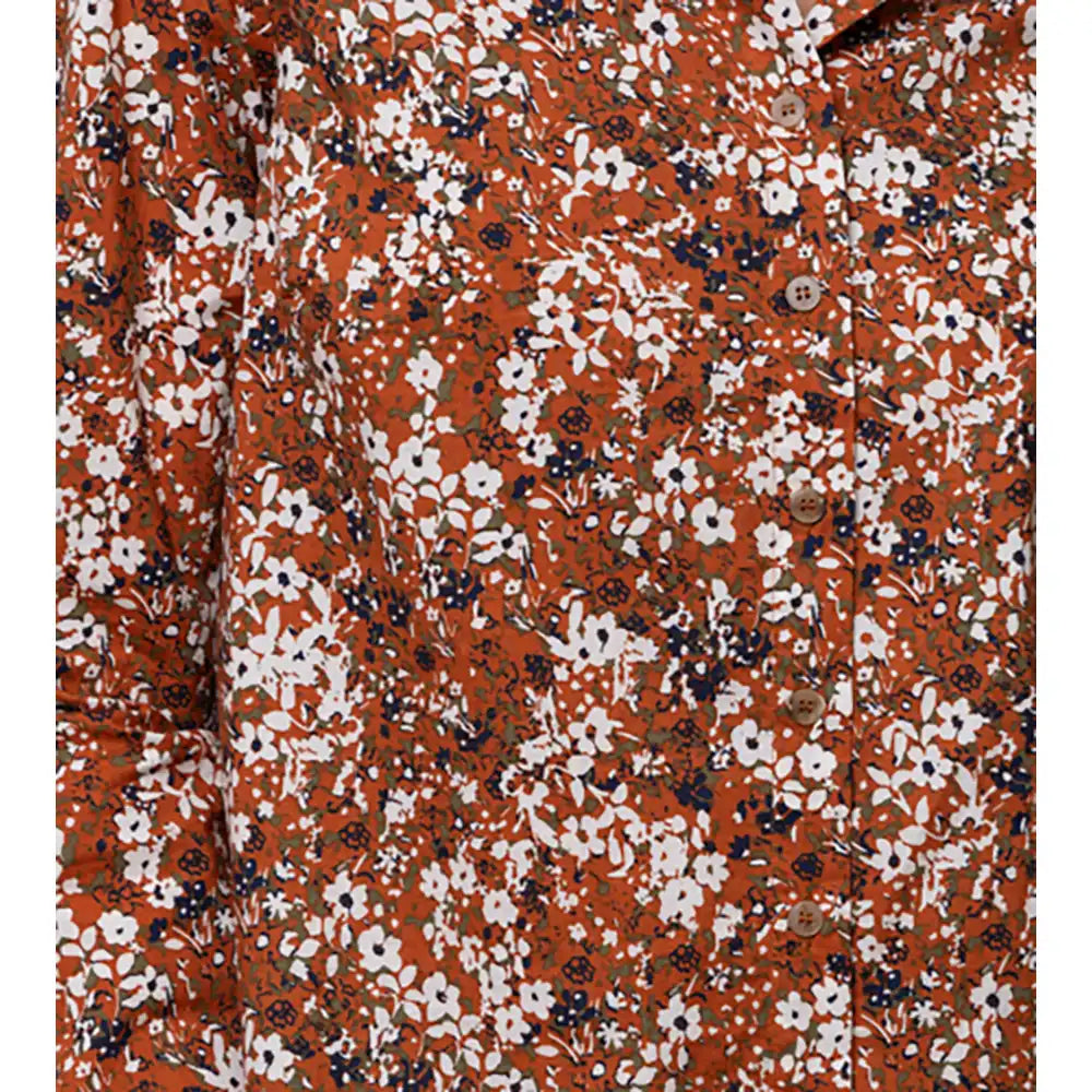 Classical Shirt in Floral Print - Ginger