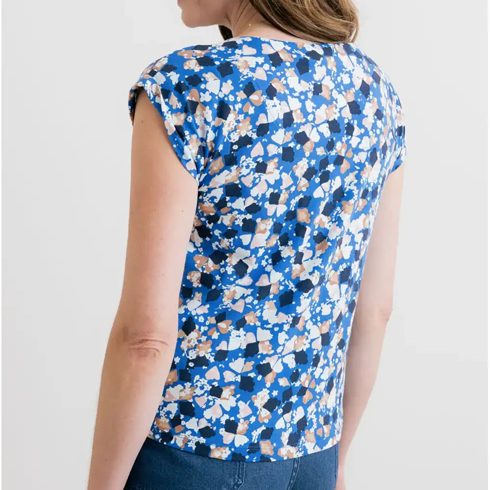Sway Water Violet Jersey Tee - Cobalt