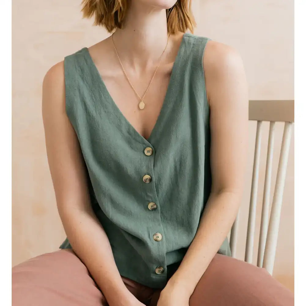 Allium Two-Way Vest - Laurel