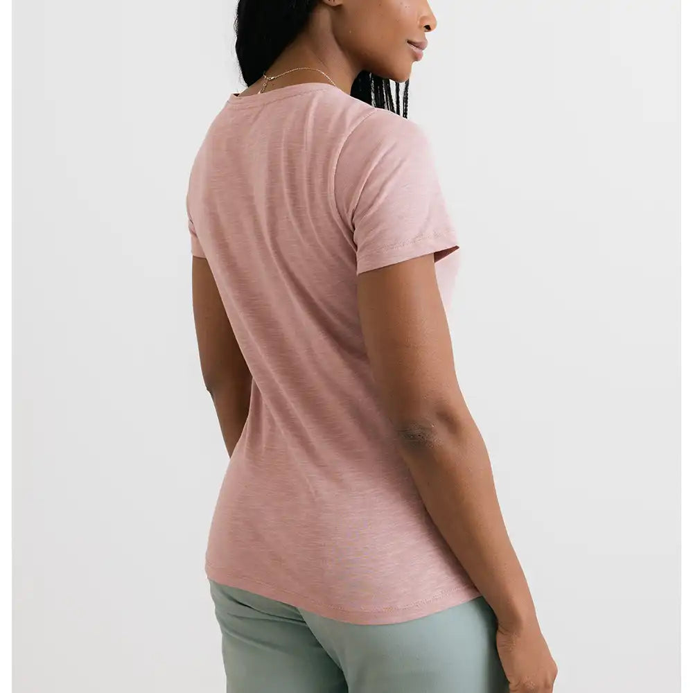 Short sleeved top in pale pink
