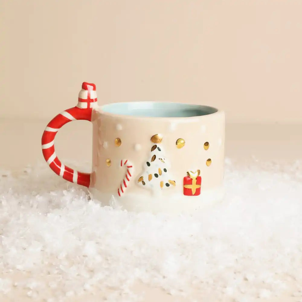 Small Ceramic Winter Wishes Festive Mug