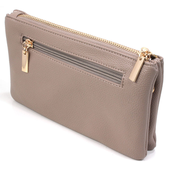 Long & Son 3 pocket Gold Relief Bag Taupe