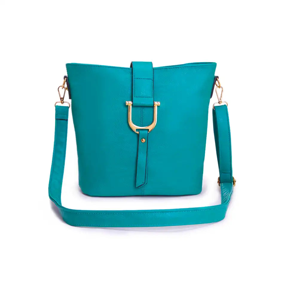 Shoulder Bucket Bag - Teal