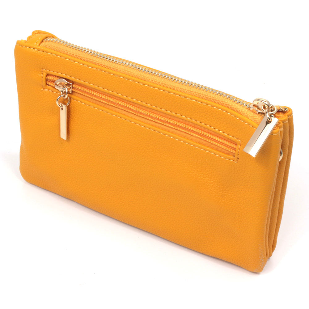 Triple Pocket Gold Relief Bag - Yellow