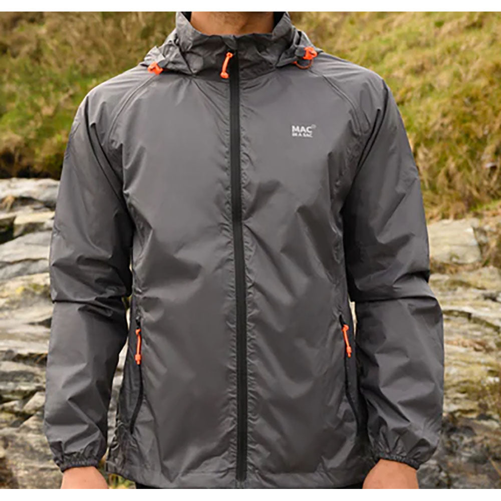 Packable Waterproof Jacket - Charcoal