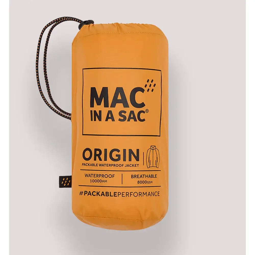 Packable Waterproof Jacket - Soft Orange