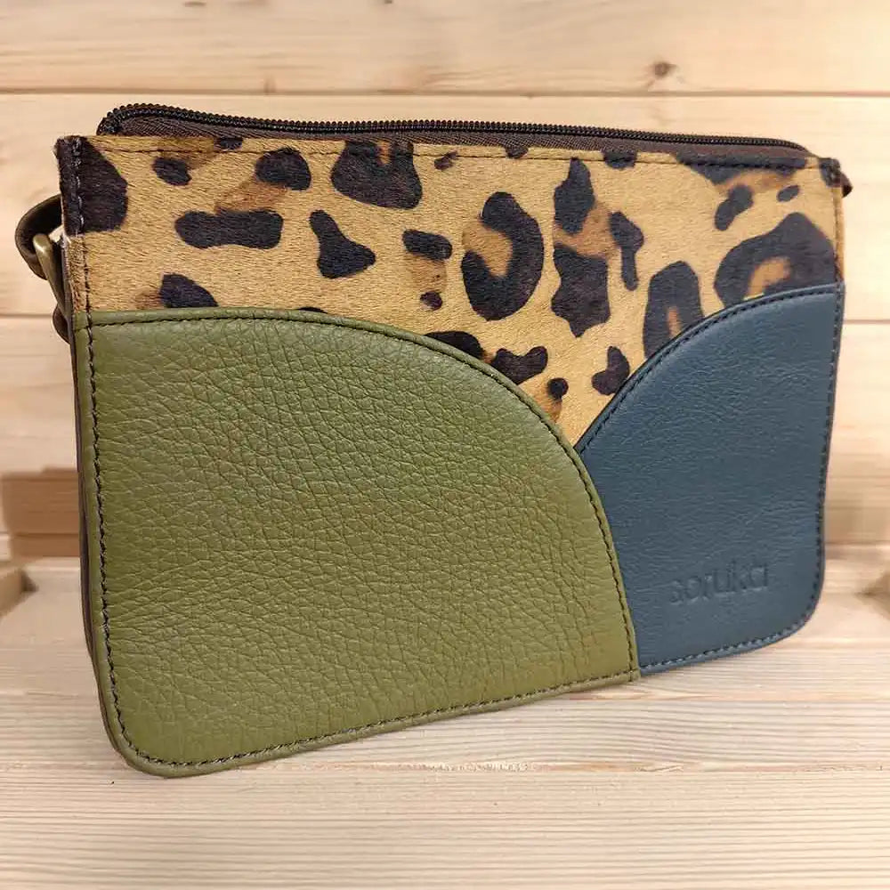 Meredith Crossbody Bag in Greens