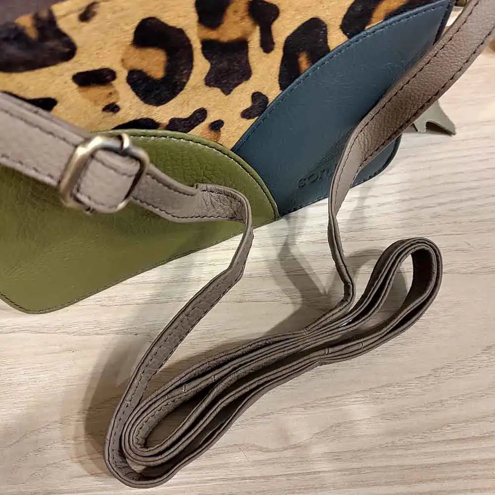 Meredith Crossbody Bag in Greens