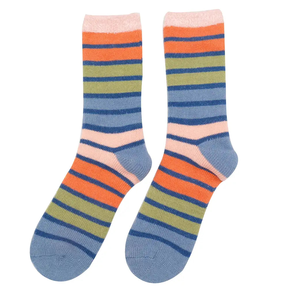 Winter Socks - Denim Stripes
