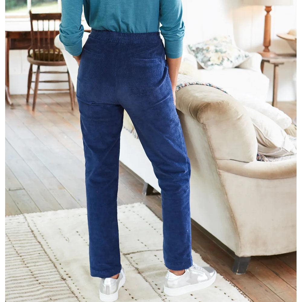 Mistral Cord Straight Leg Blue Trousers