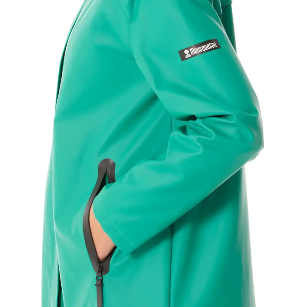 Cotton Canvas Waterproof Jacket - Jade Green