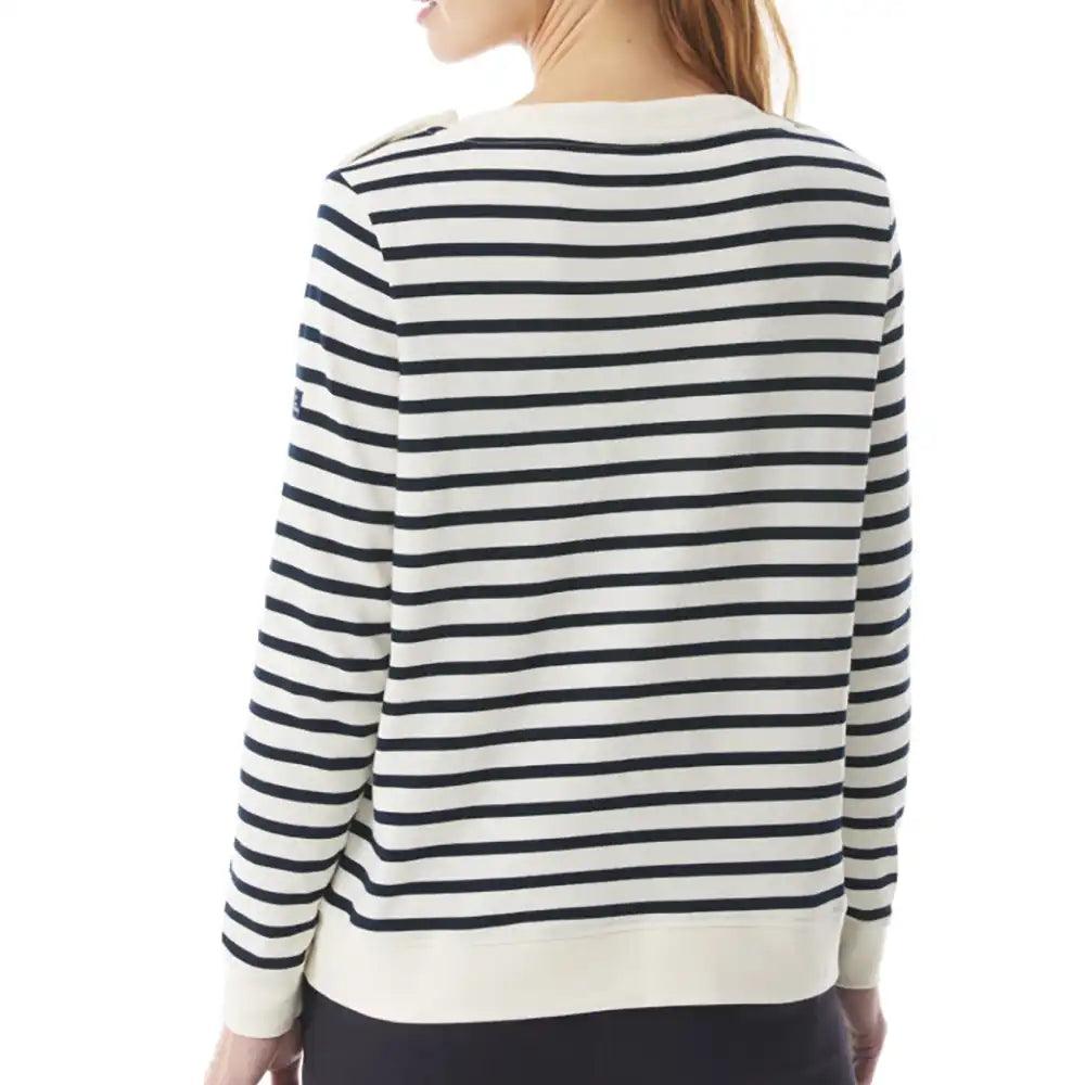 Madly Striped Sweater - Ecru & Marine