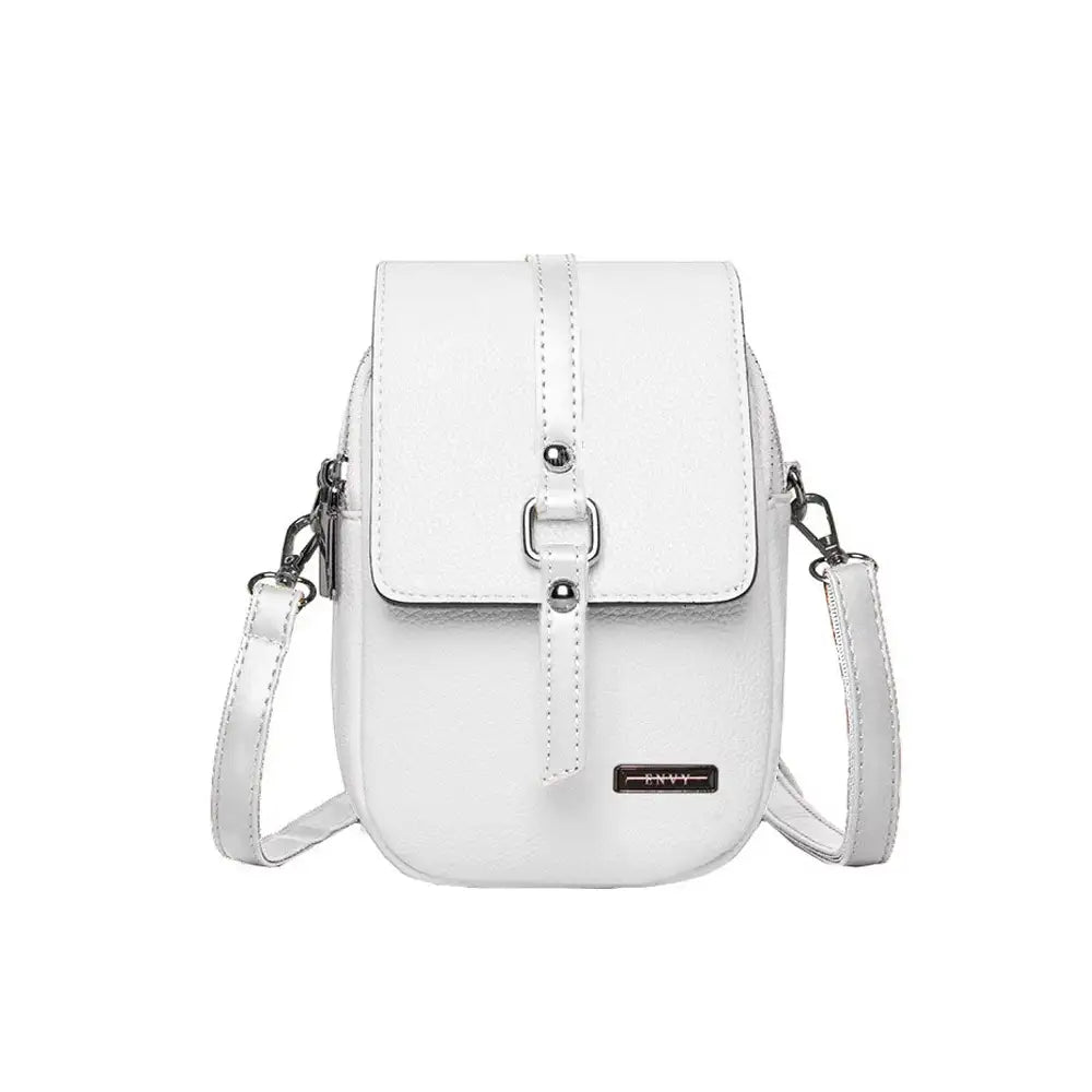 Compact Crossbody Bag - White