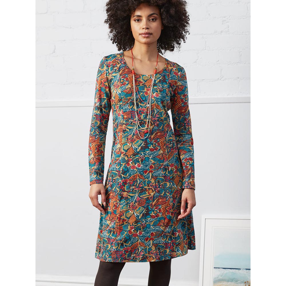 Nomads Fit & Flare Dress in Plume