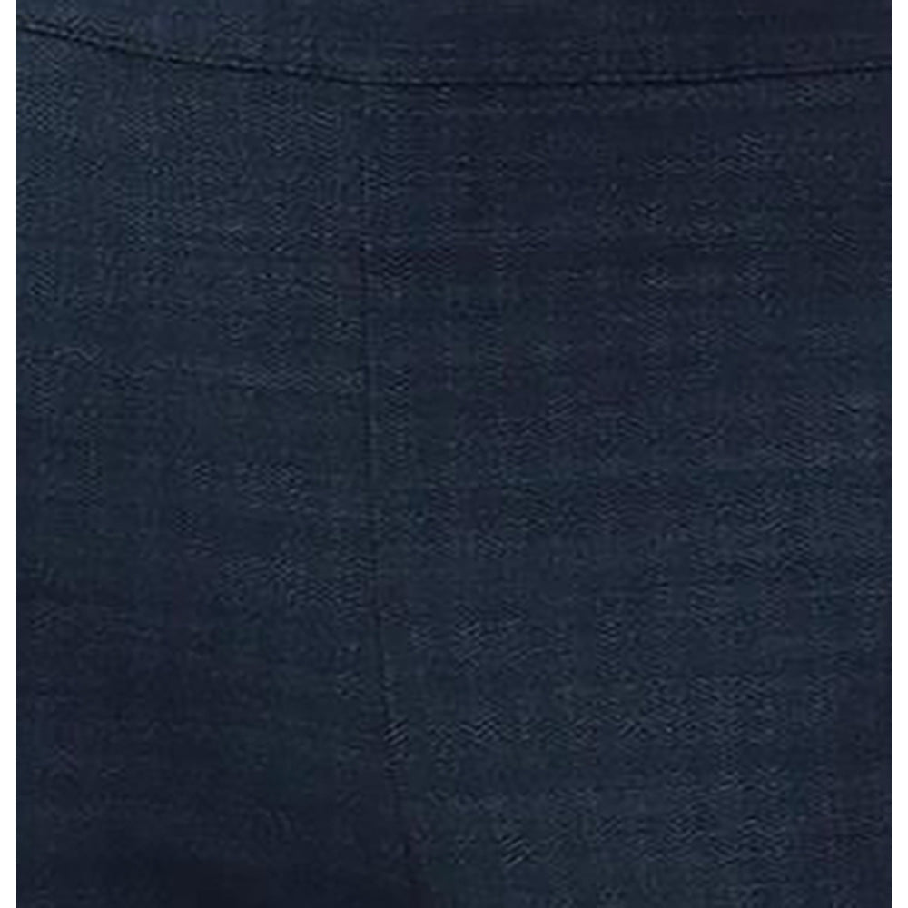 Navy Chevron Slim Leg Trousers