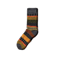 Patterned sock on a white background