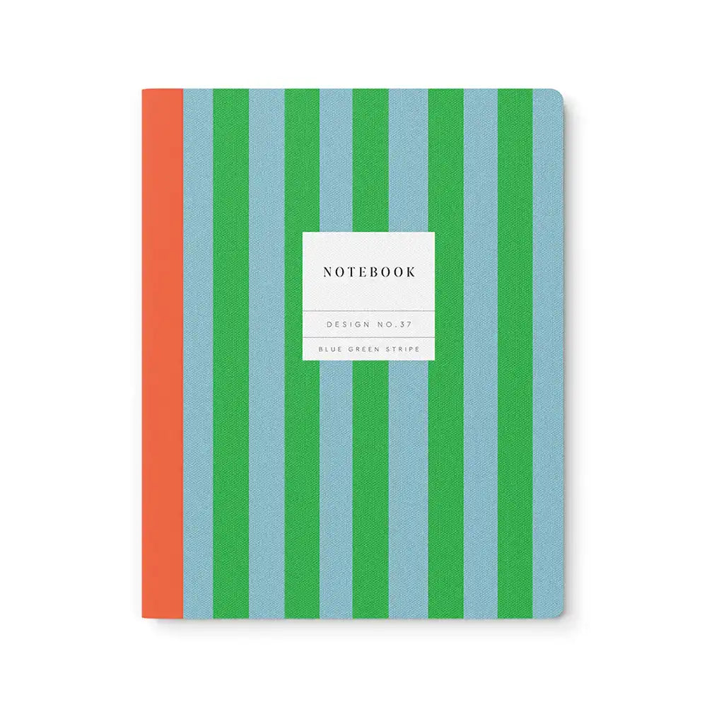 Blue Green Stripe Exercise Book