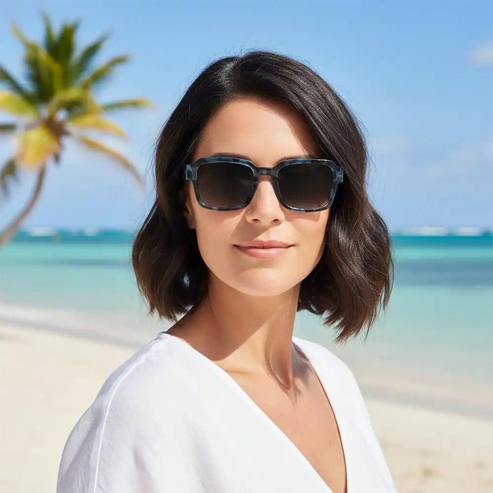 Ella Square Sunglasses - Midnight