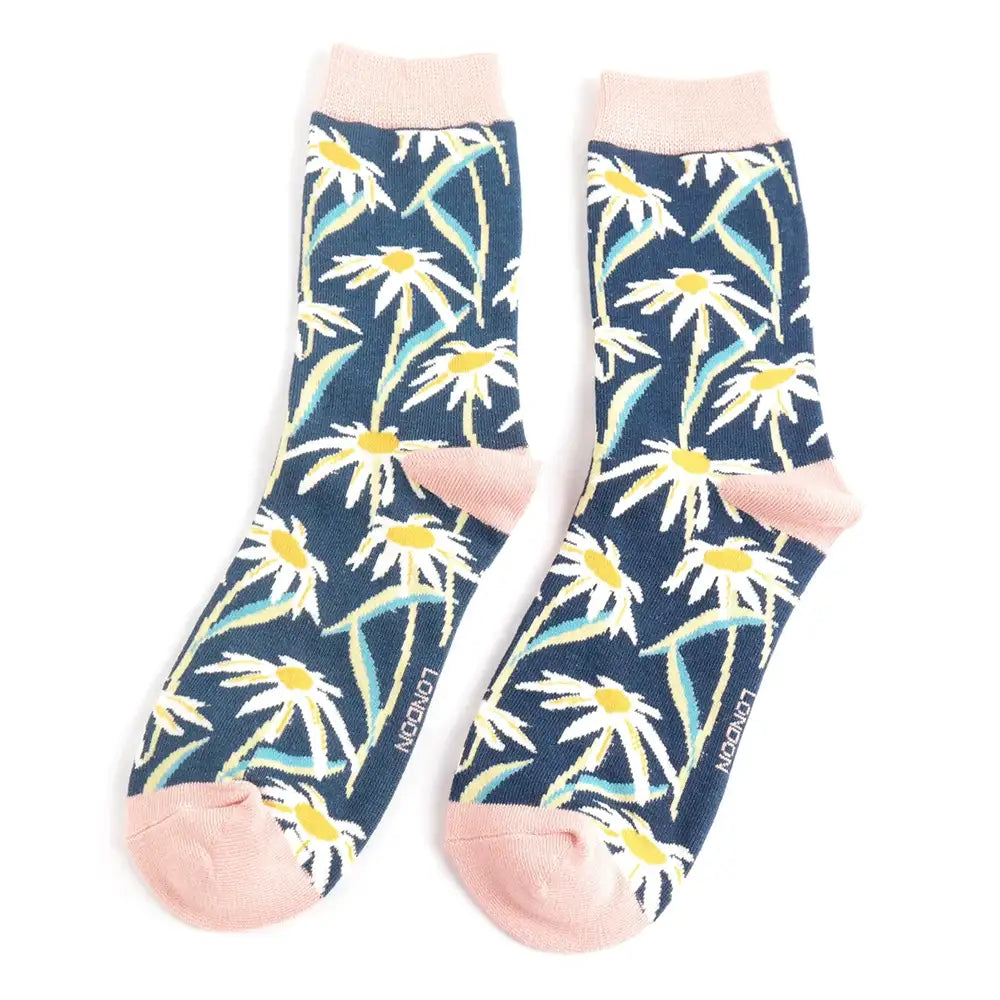 Oxeye Daisies Navy