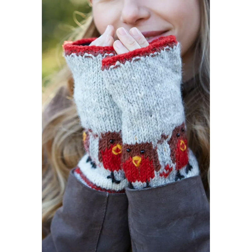 Marle Robin Woollen Handwarmer - Grey