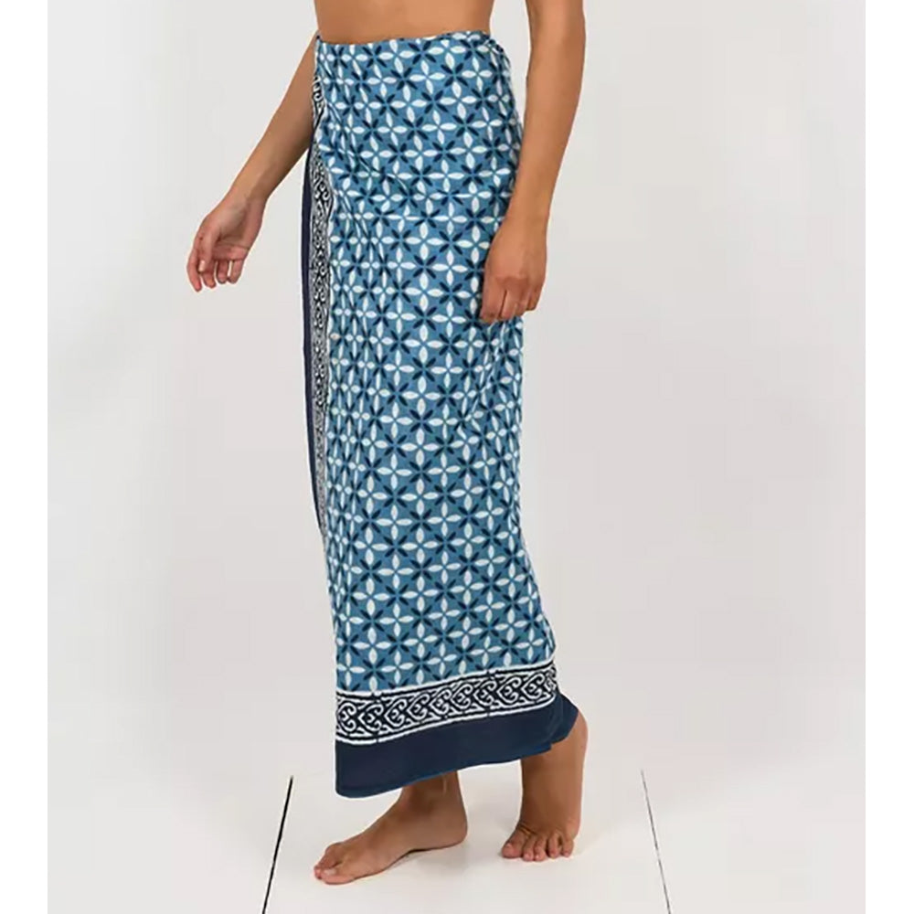 Fair Trade Cotton Sarong Blue