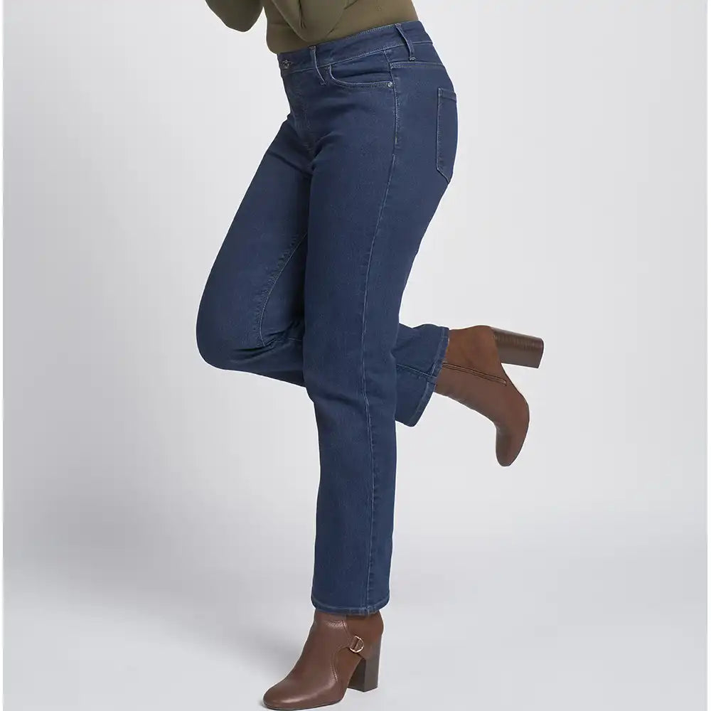 Boot Cut Jeans in Blue Denim - Main Image