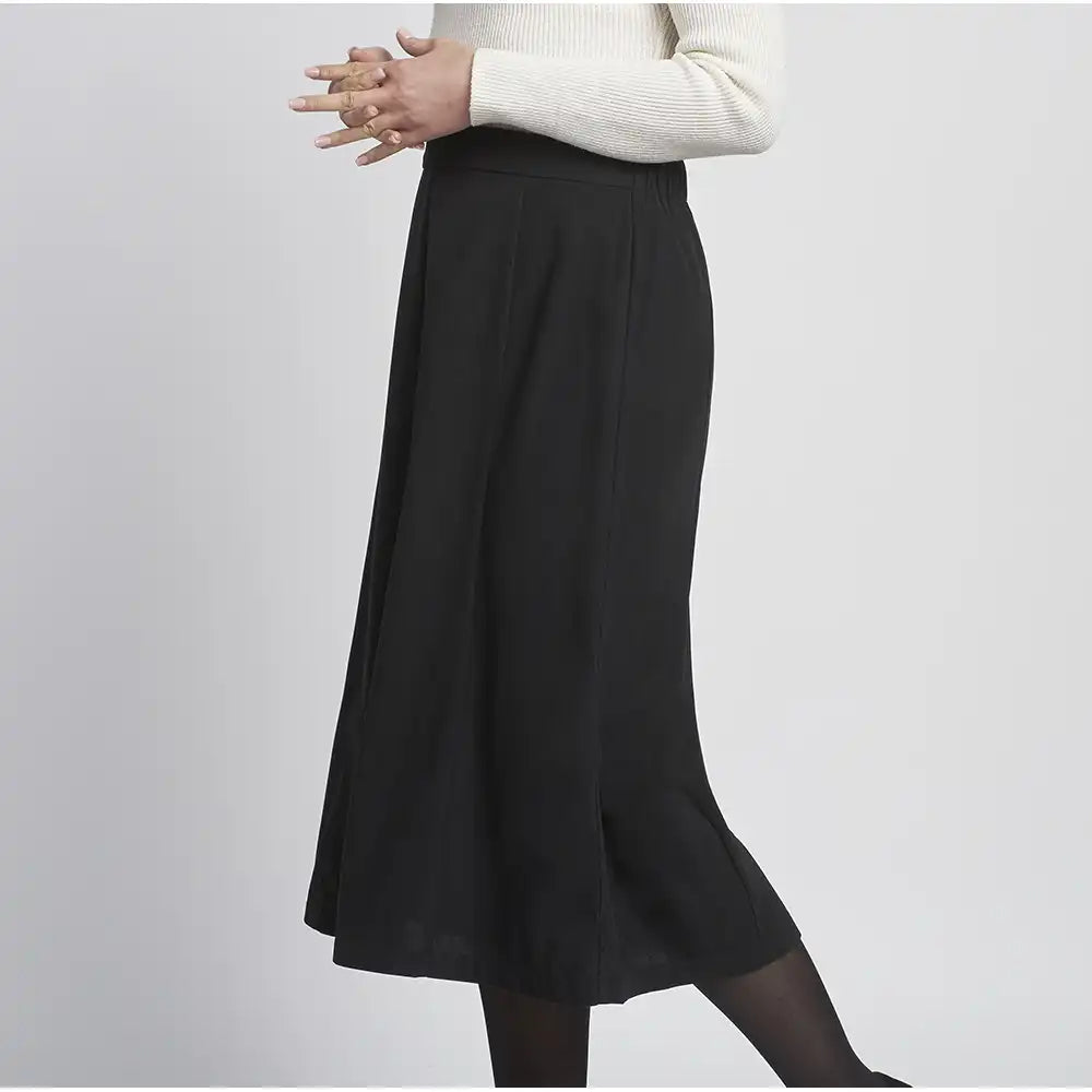 A-line Corduroy Skirt - Black