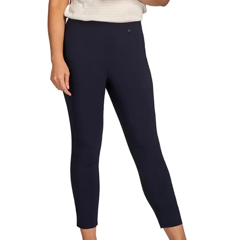 Bengaline Ankle Grazer Trousers - Navy Blue