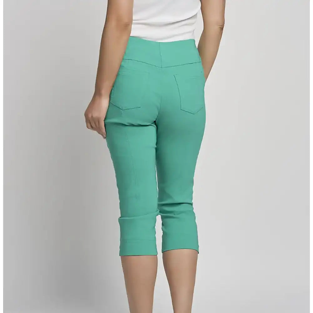 Bengaline Cropped Trousers - Emerald Green