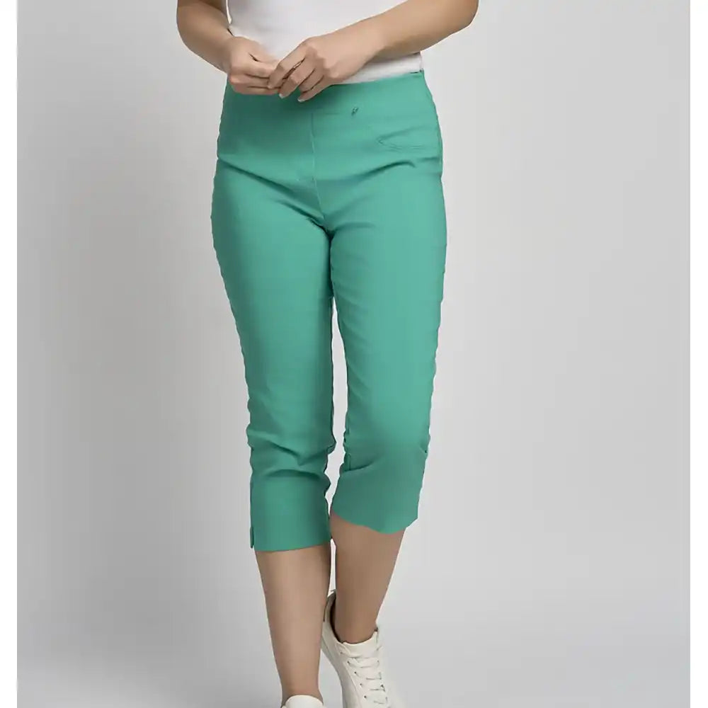 Bengaline Cropped Trousers - Emerald Green