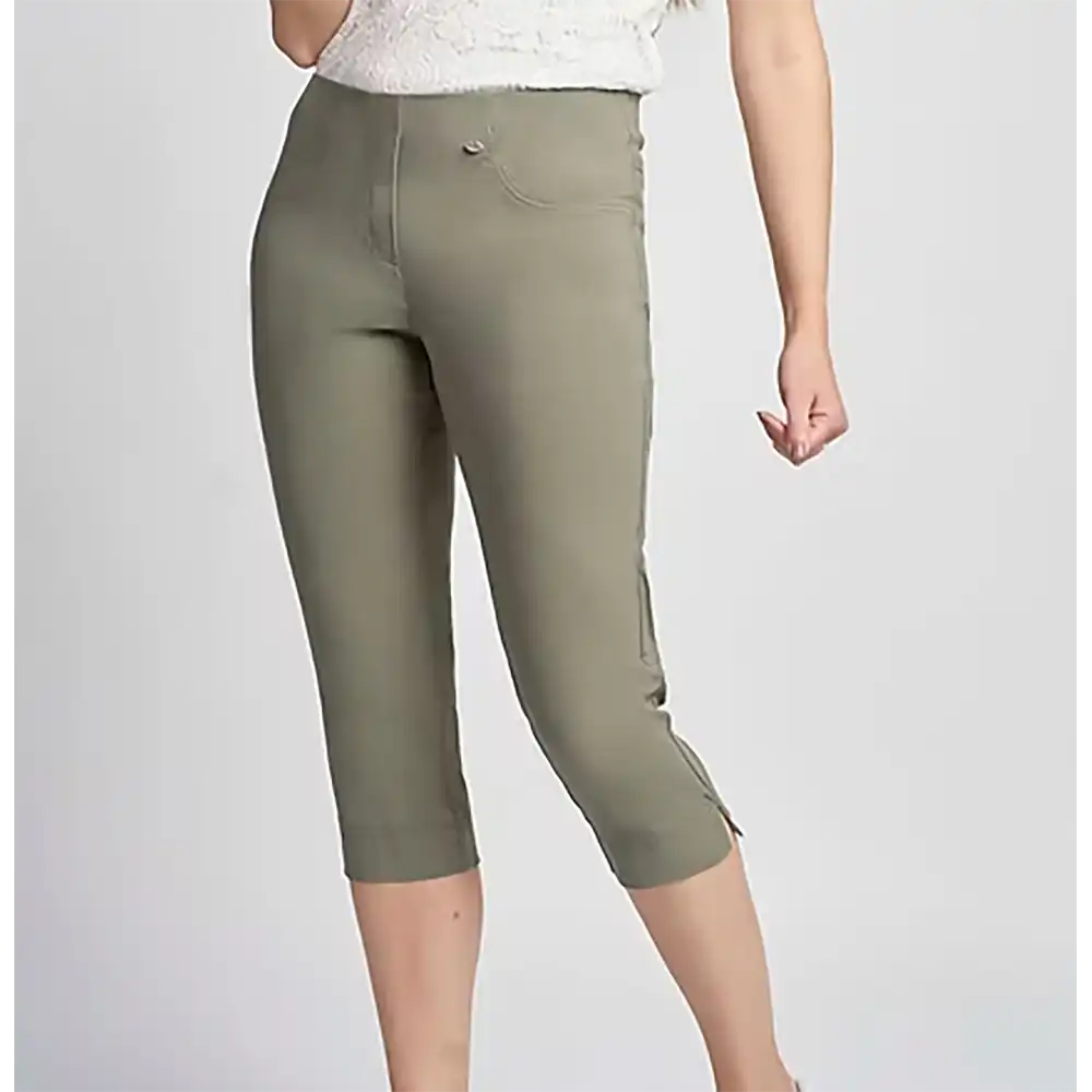 Bengaline Cropped Trousers - Khaki
