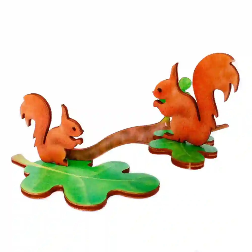 Pop-Up Red Squirrel Card