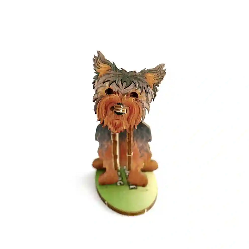 Pop-Up Yorkie Dog Card