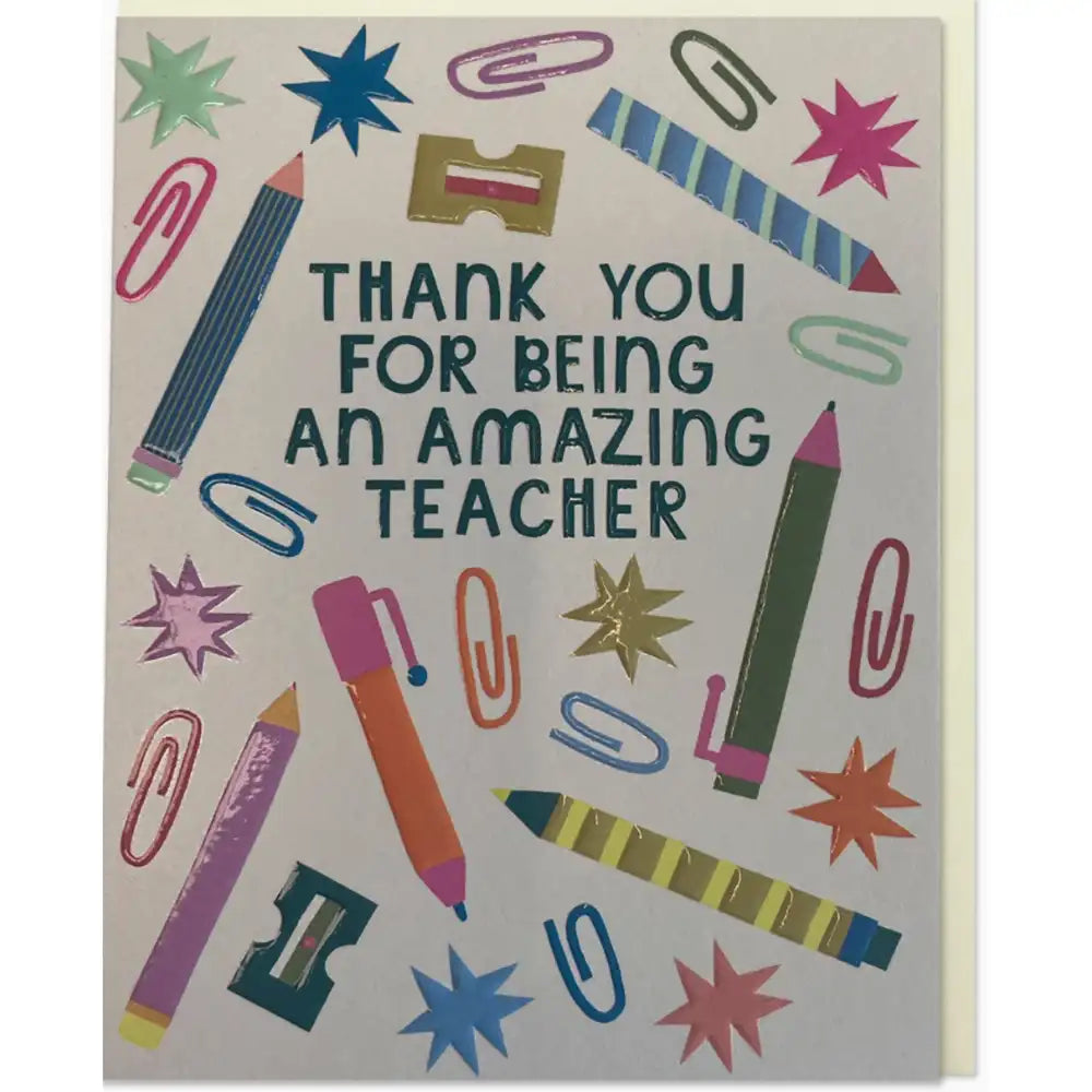 Thank You Card - To An Amazing Teacher